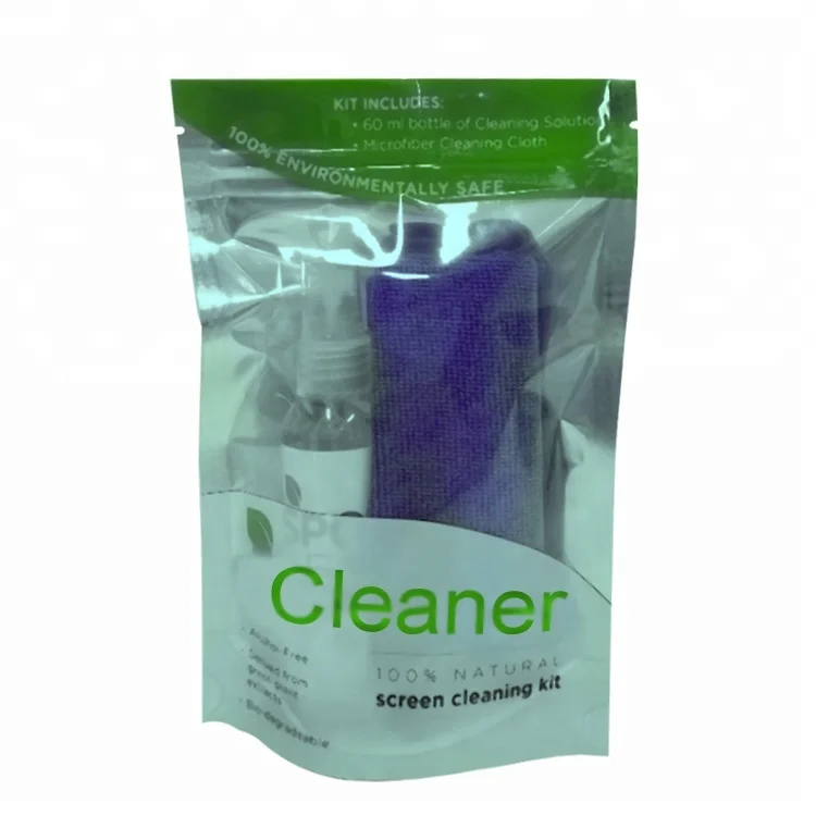 Custom 30ml 60ml 200ml Phone Computer TV Screen Cleaner Cleaning Kit Spray Ingredients Wipes Formula Liquid Laptop Cleaner Set