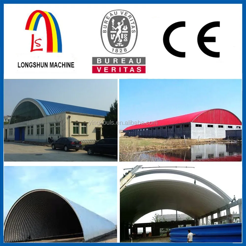 Yingkou Longshun Hangar Building Metal Roof Tile Making Machine