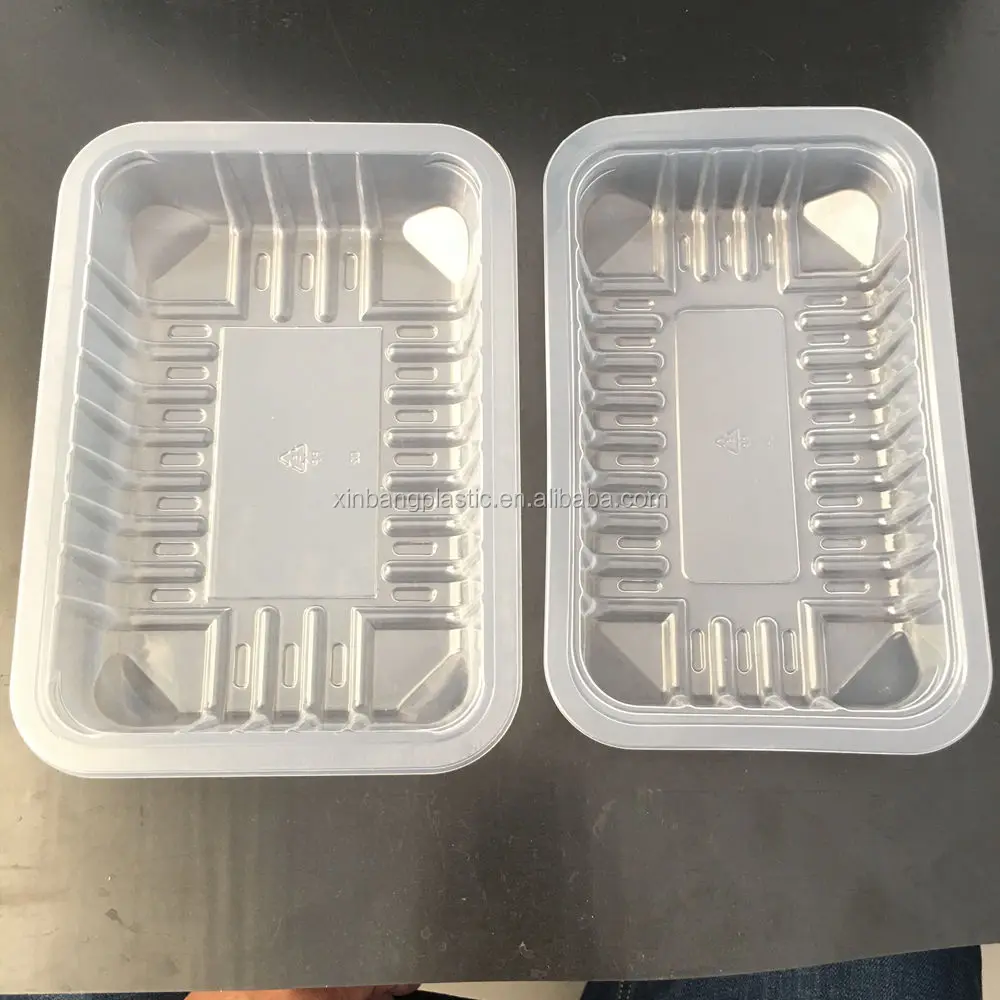 disposable plastic food box /clear plastic sealing film box