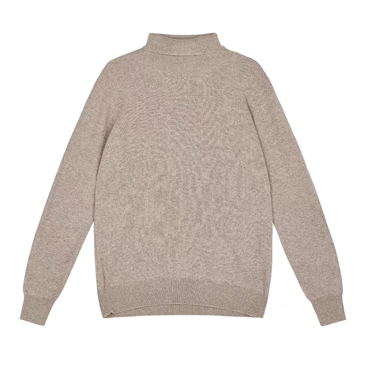 
Latest Design Pure Color Turtleneck Mens Cashmere Sweater 