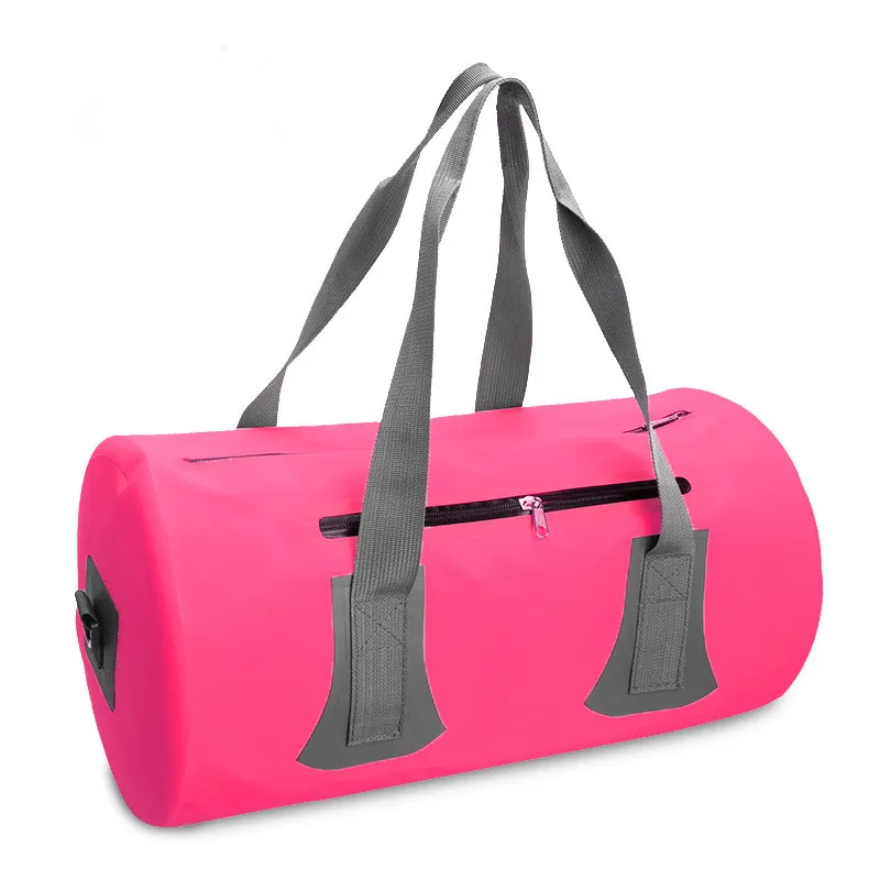 Ручка для переноски, плечевой ремень, карман на молнии, сварные швы, 40 л, 60 л, 500 д, рулон вещевой, водонепроницаемый, вещевой, сухой мешок