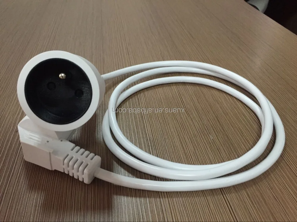 CE NF approval french type h05vv-f 3g1.0mm2 IP20 schuko power extension cord