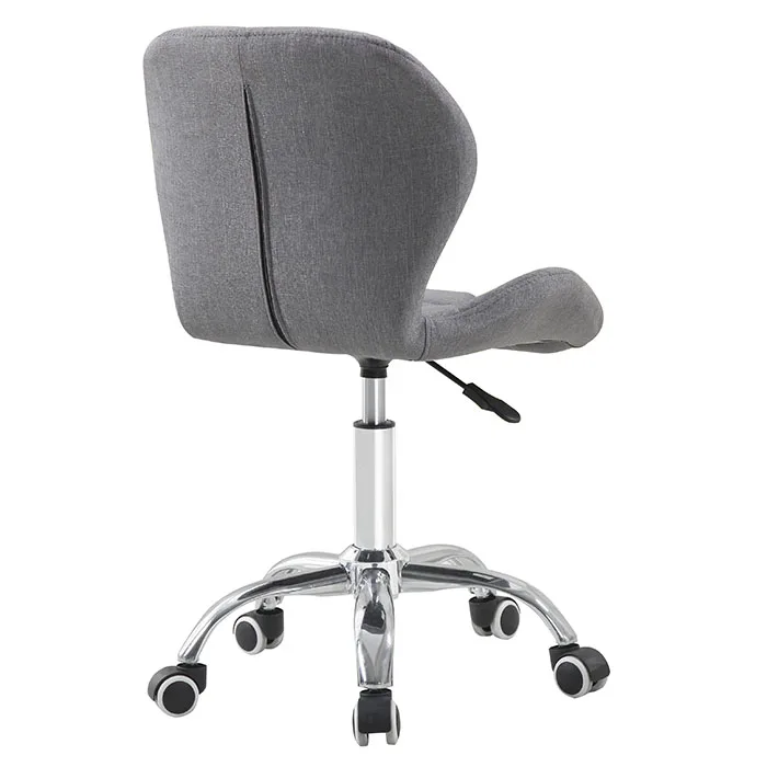 
Fabric Barber Chair with Wheels Hair Salon 