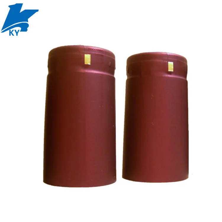 black heat shrink capsule / shrink caps for wine bottles