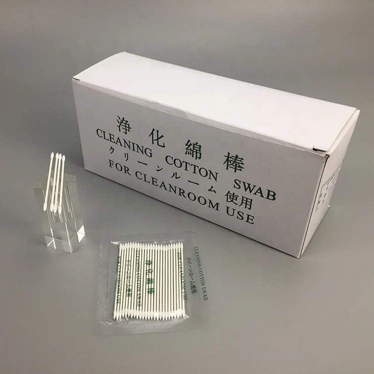 Industrial Minimum Clean Room Paper Stick Pointed Cotton Swabs