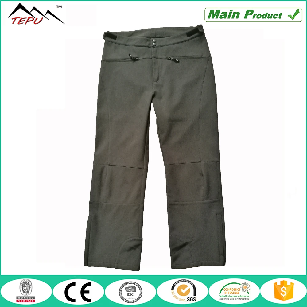 
mens winter windproof waterproof breathable softshell ski pants 