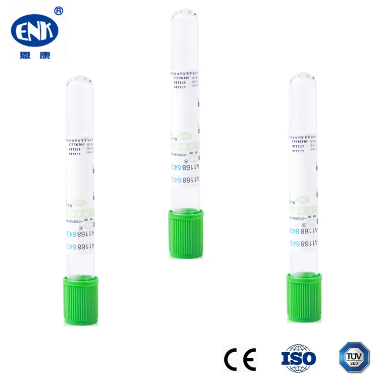 Disposable Heparin Blood Sample Collection Tube
