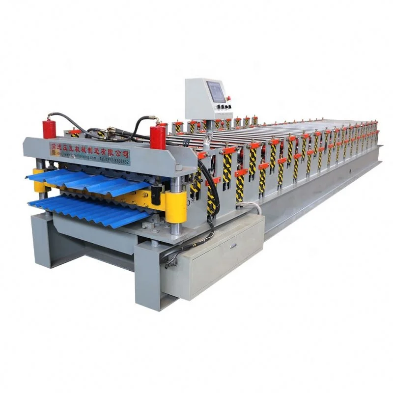 Metal Roofing Sheet Double Layer galvanized sheet manufacturing machine Double layer tile press