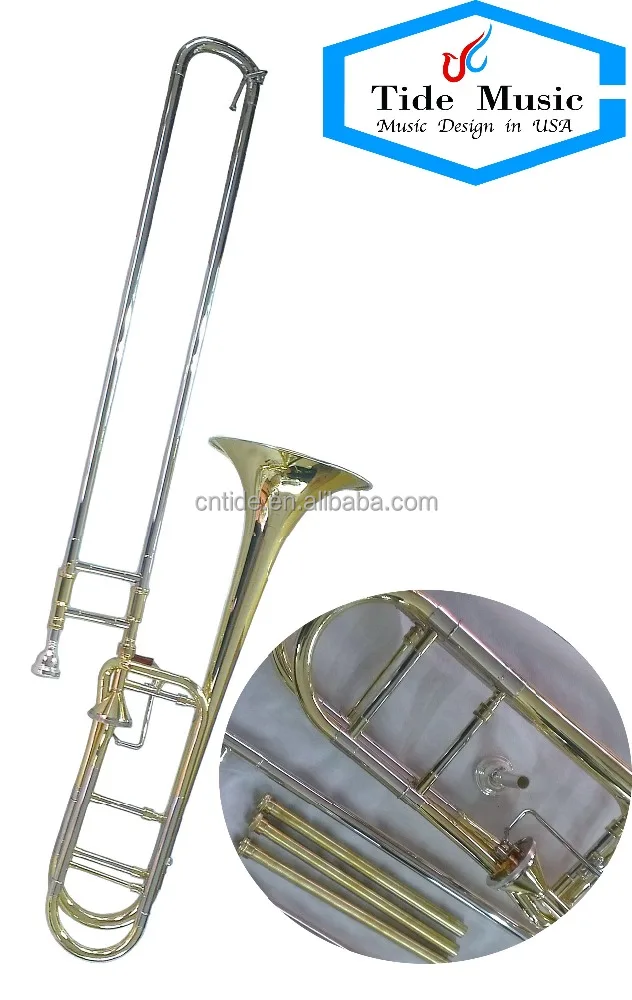High grade professional thayer valve trombone, Bb/F tenor tuning slide