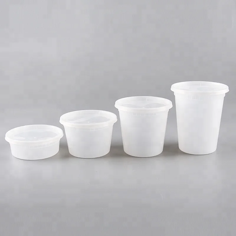 disposable takeaway container 24oz customizable cup food packaging soup with lid