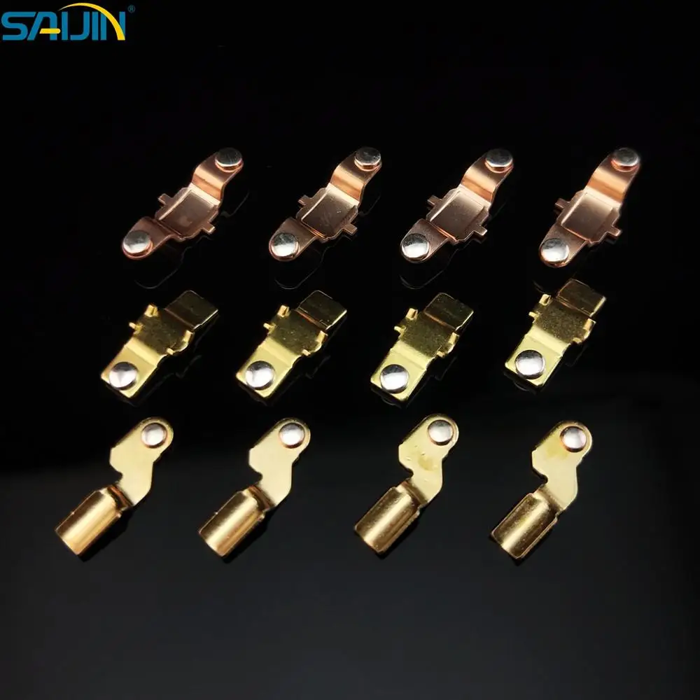 Electrical Metal Stamping Parts silver screw Contacts Crimp Terminal Block assembly for Socket Switch