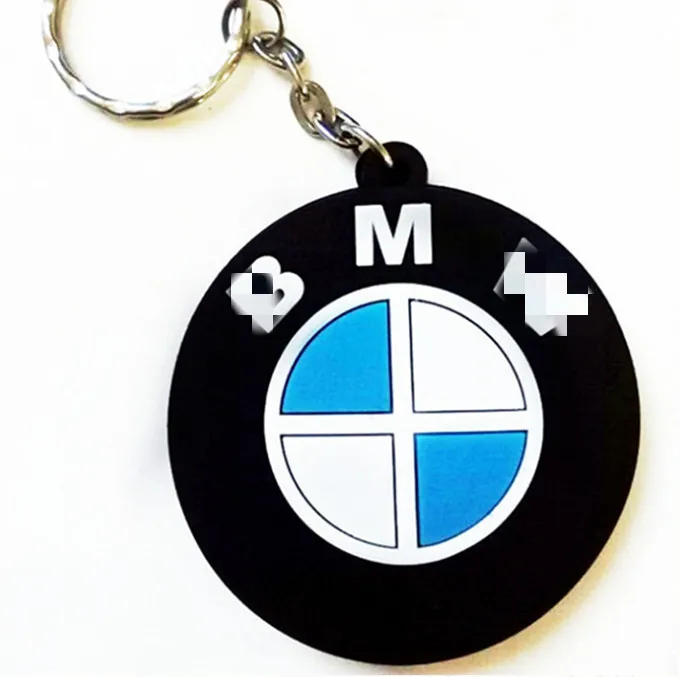 Wheel Shape Custom 3D PVC Keyring, Auto Tire Keychain
