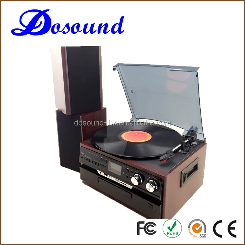 OEM проигрывателя проигрыватель граммофон-плеер классические винтажные плеер с USB конвертер и кассета