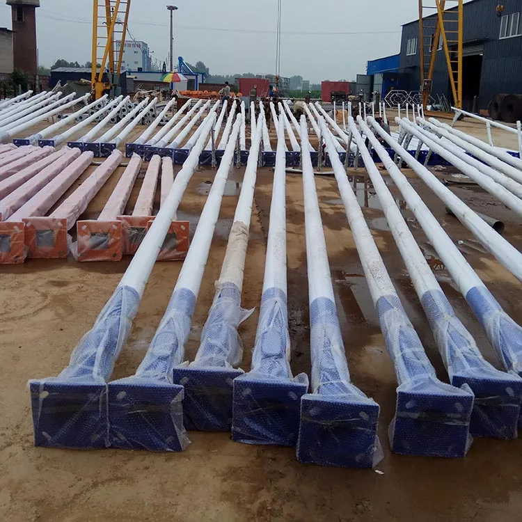 Wholesale customized 25m galvanized high mast flood lighting poles