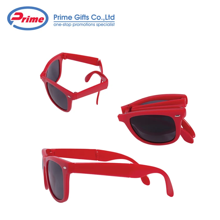 Sell Well Custom Logo Printed Lenses Folding Sunglasses