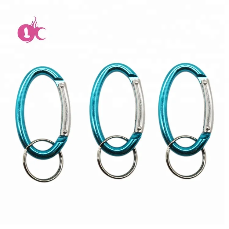 
Manufacturer promotion gifts Oval round shape aluminum carabiner 