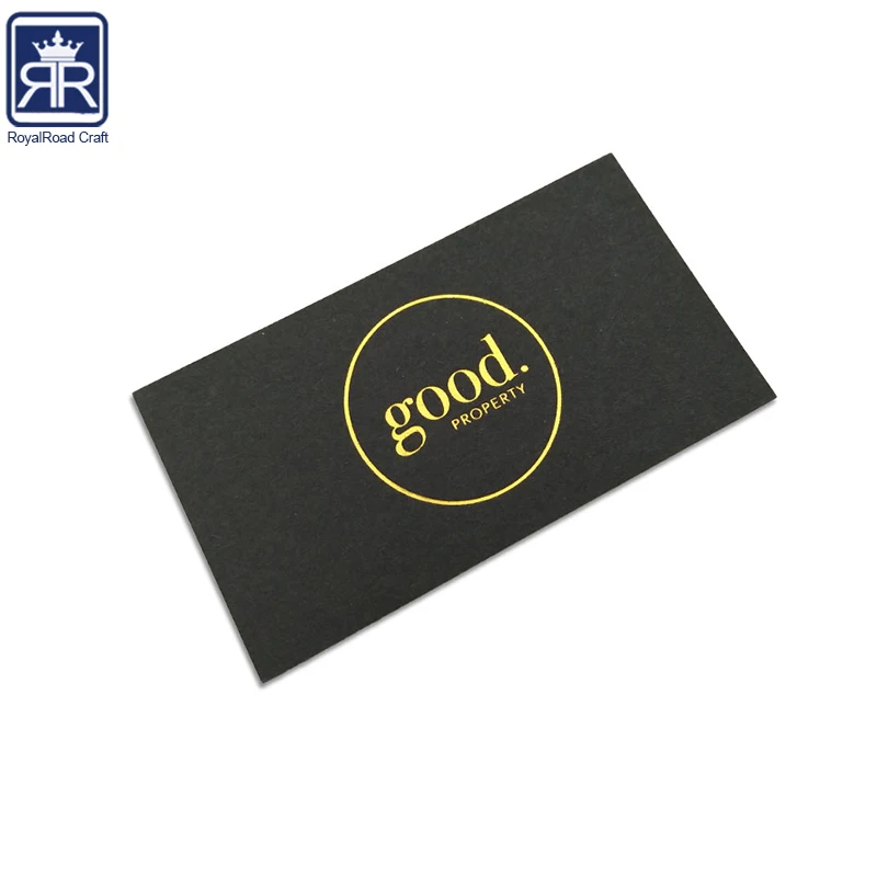 High quality Hot Foil gold or silver Foil Matt gold cardboard envelope for document