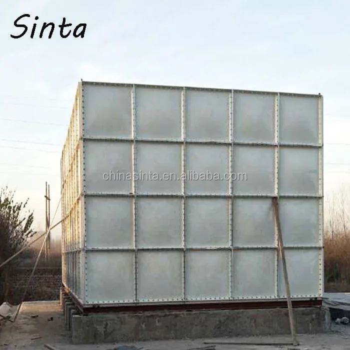 Assembled 100000 liter GRP FRP sectional Water Storage Tank for fire fighting
