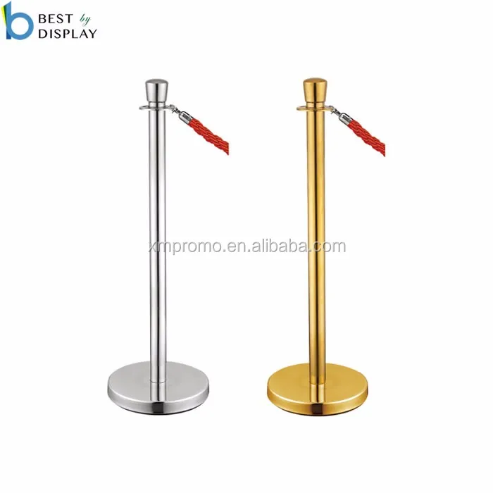 Dual Line Retractable Belt Queue Barrier Stand / Retractable Belt Stanchion