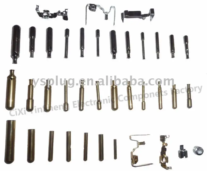 Massive production solid power brass plug insert hollow brass pin