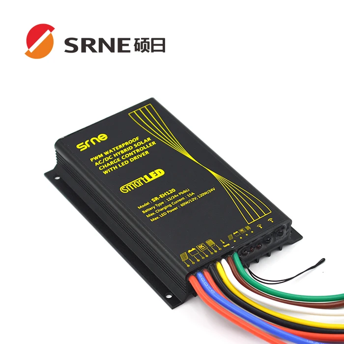 
SRNE hybrid solar charger regulator SR-EH120 IP68 design 