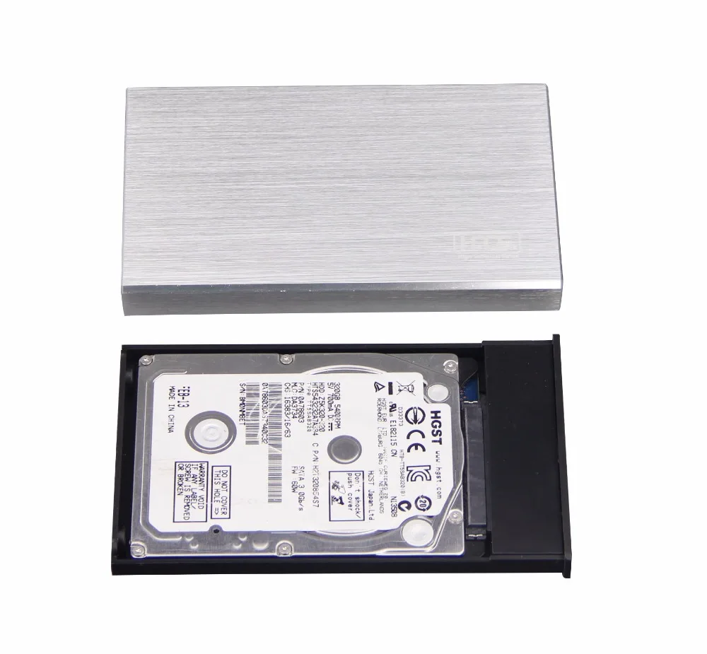 Factory price Aluminum USB3.0 to SATA Hard Drive Enclosure 2.5 inch HDD/SSD enclosure