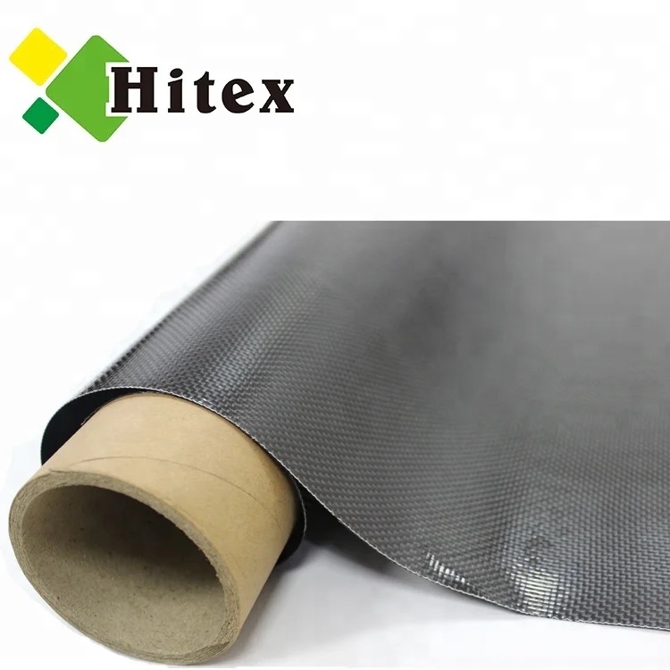 3K Plain Tpu Coated Carbon Fiber Leather Fabric