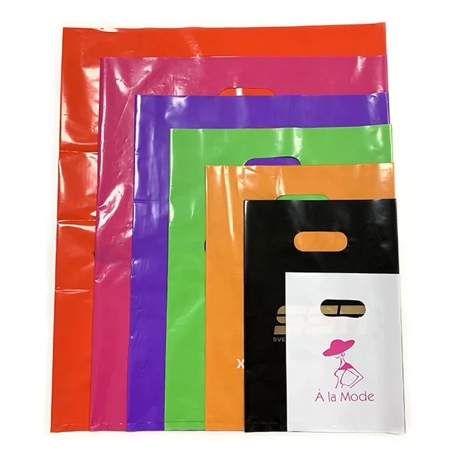 Производитель дешевый принт Золотой Серебряный логотип одежда обувь футболка переноска pe черный перфорированный высеченный пластиковый