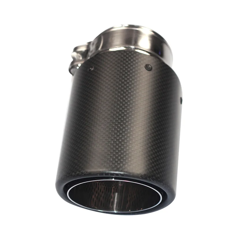 7026 Top Quality Akrapovic Car Carbon Fiber Exhaust End Tips Pipes For Universal Carbon Exhaust Tips
