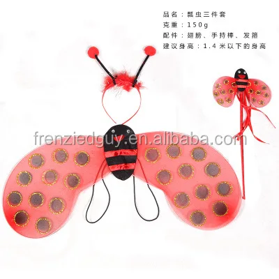 Child Kids Bee Costume with wand/Headband/wings/tutu daress