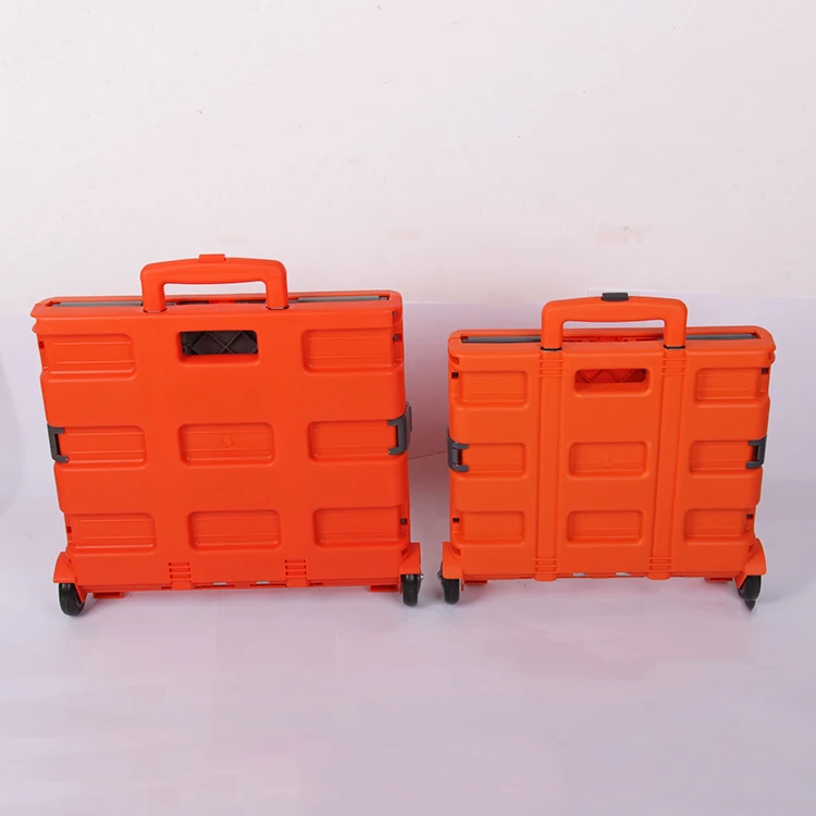 Wholesale plastic rolling folding shopping cart