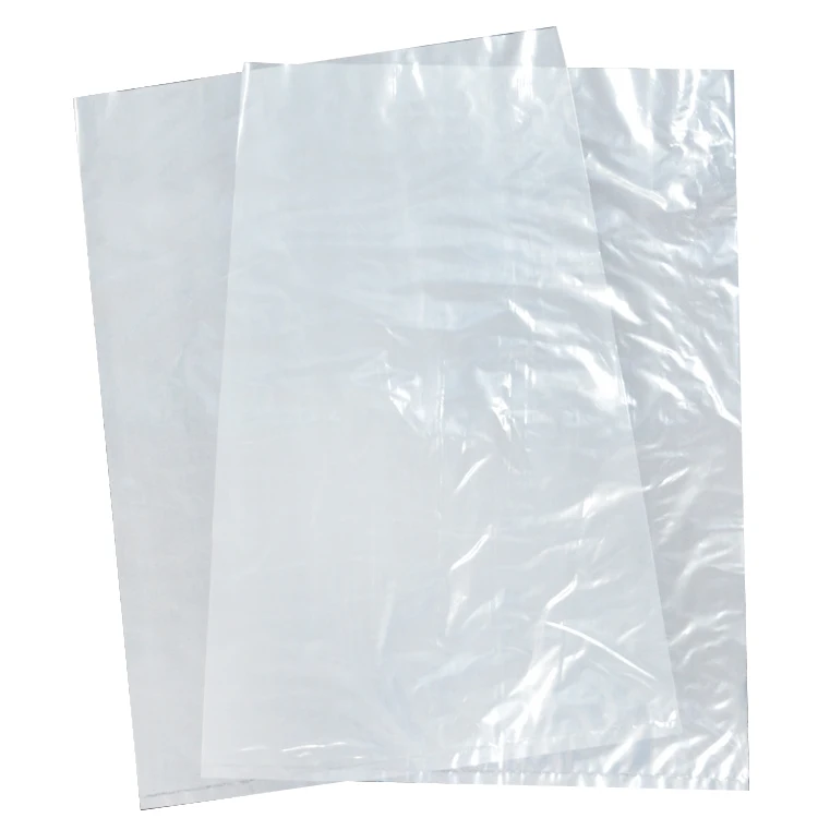 Flat Open End Clear Plastic Poly Bags - For Proofing Bread Dough, Packaging Clothes, Shirts (Thin & Lightweight - Bags