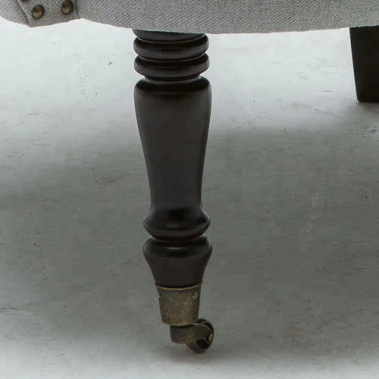 Furniture Wooden Chair Lounge Fabric Armchair Tufted Leisure Accent Single Living Room Sofa