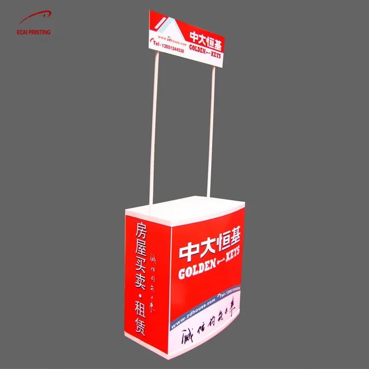 Оптовая продажа, портативный выставочный стол, рекламная стойка для магазина, образец