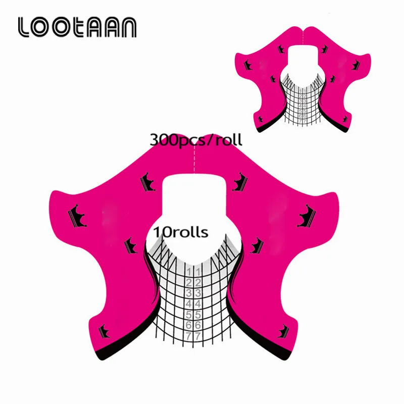 Factory OEM Nail Art Tips Forms  Dual Form Nail System DIY Tool Acrylic UV Gel Nail Tool