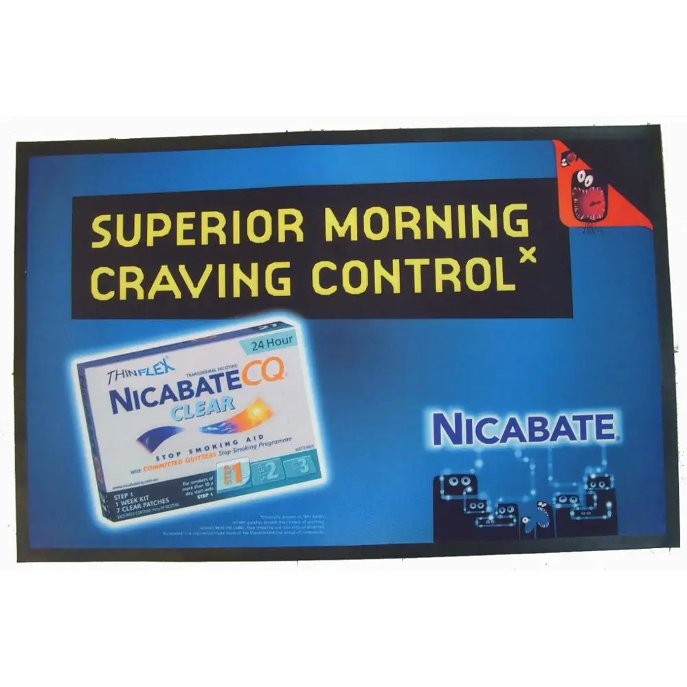Full colour dye sublimation imprint floor mats and door mat