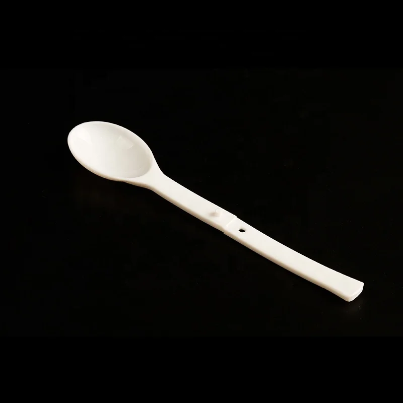 Eco Friendly Disposable Plastic Foldable Yogurt Spoon Folding Ice Cream Spoon