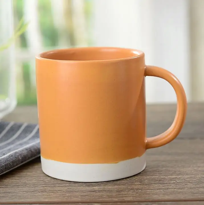 2021 Haonai ceramic/stoneware coffee mug for coffee color glazed ceramic/stoneware mug