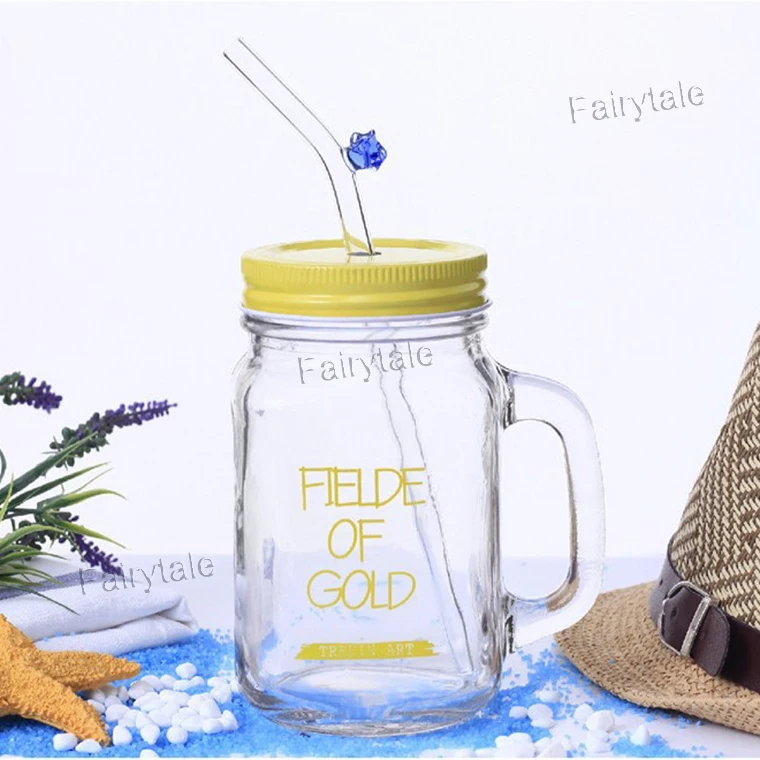 Eco Friendly Star Ban Plastic Straw Alternative Rose Decor Tempered Glass Straw Clear Glass Straw