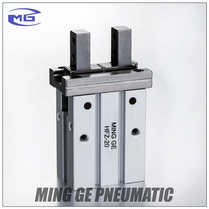 HFZ Double Acting Finger Parallel Pneumatic Air Gripper Pneumatic Cylinder Air Claw Pneumatic Parallel Finger Cylinder