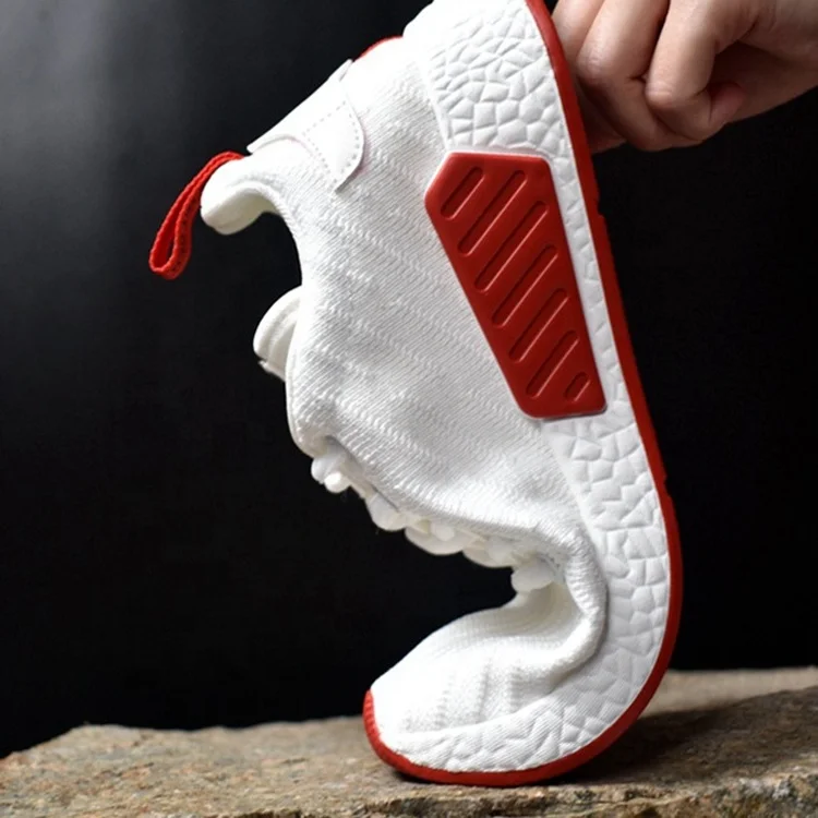 Brand small order custom durable white casual sport shoes for men