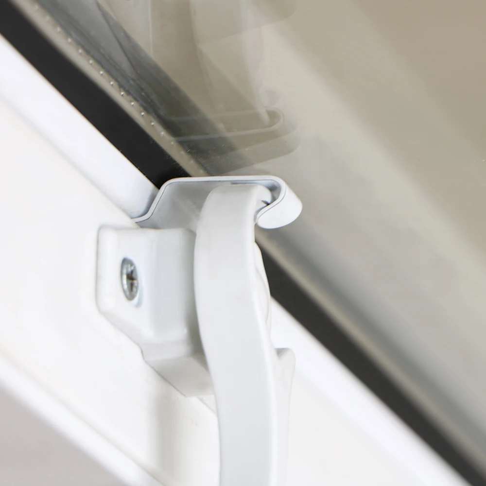 Cheap house windows blue tinted glass pvc sliding window with mosquito net