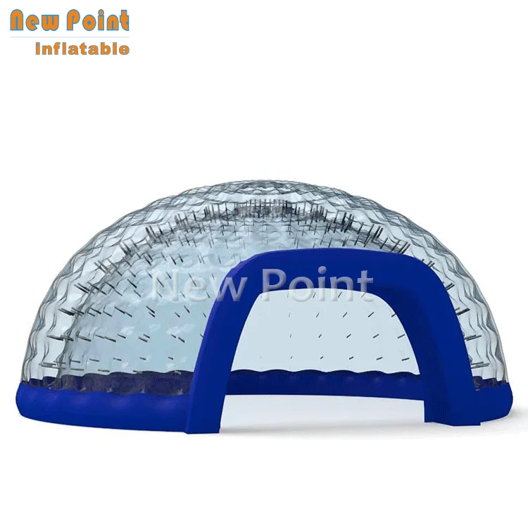 Guangzhou airtight transparent event dome tent inflatable bubble tent for rent