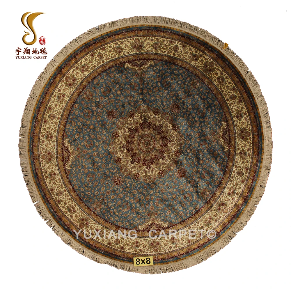 Оптовая продажа, ковер yuxiang для казино, 8x8 футов, шелковый ковер из пряжи