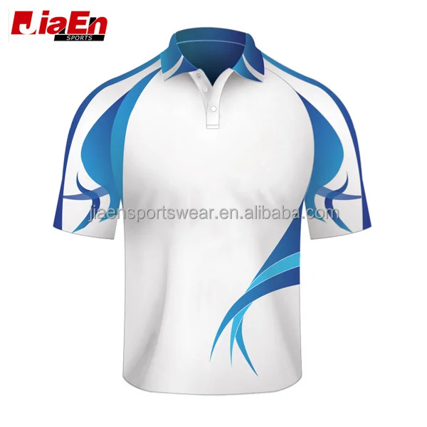 Sportswear Official Pakistan Cricket Jersey Fit size design full sublimation cricket polo shirt