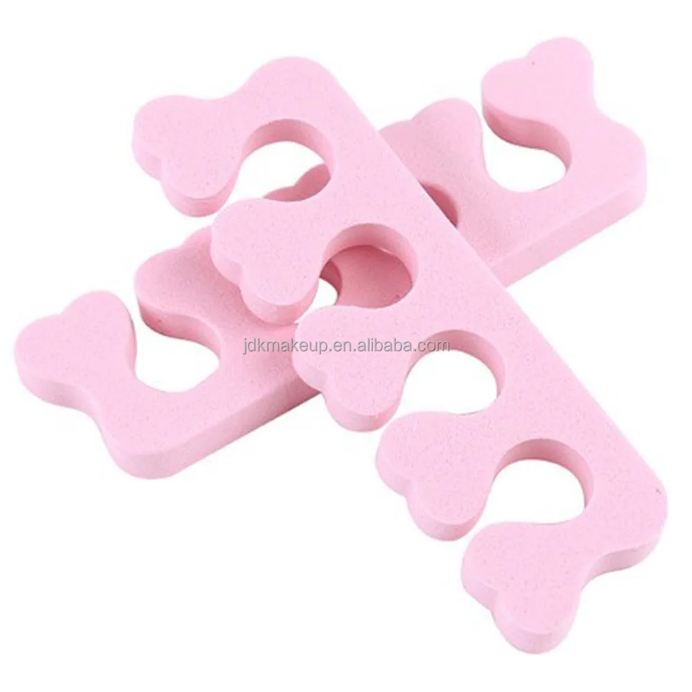  Hot sale soft sponge finger separator Makeup gel toe separators     Информация о