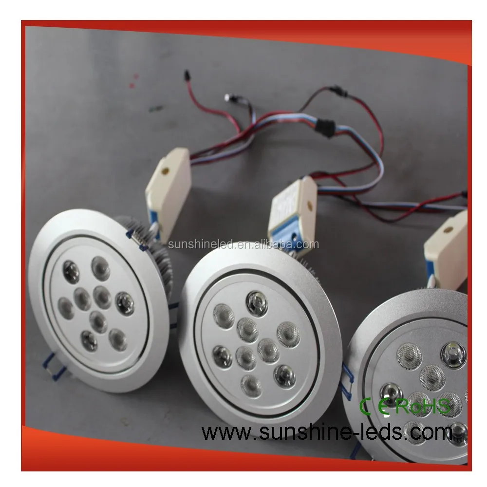 CE ROHS одобрен 9*3 Вт RGB/RGBW Пульт дистанционного управления DMX512 светодиодный потолочный светильник/потолочный