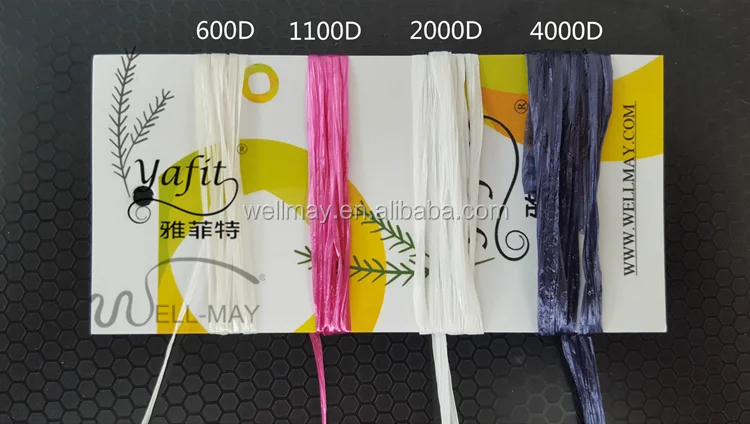 Вискоза окрашенная рафия (YAFIT пряжа) для сумок, заводская поставка