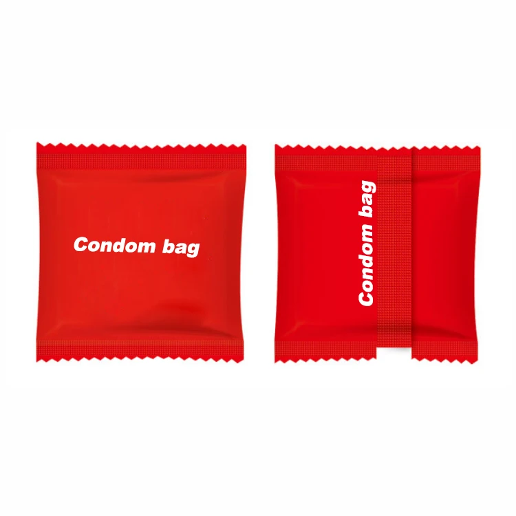 POLYSMARTS Custom Various Size Heat Sealed Packaging Bags For Condom, 3 Sides Sealing Bags With Perforated Edge