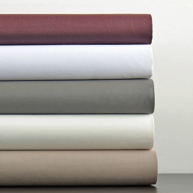 double bed sheet sets on sale hotel plain color king size cotton bed sheets nantong 100% cotton satin bed sheets